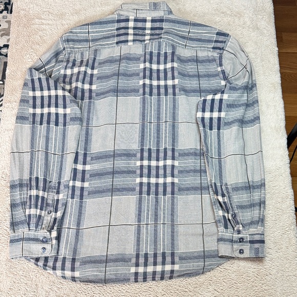 Desigual Rainbow Grey Plaid Patchwork Button-Down Shirt Graffiti Accents sz XL - Picture 10 of 13